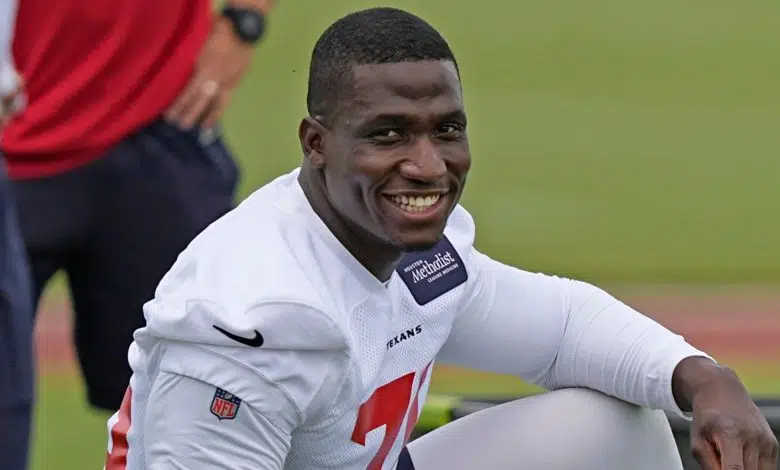 Adedayo Odeleye: novato británico de la NFL sobre unirse a los Houston Texans, ver a Aaron Donald, enfrentarse a Laremy Tunsil y su amor por las X y las Os | Noticias de la NFL 1 Adedayo Odeleye: novato británico de la NFL sobre unirse a los Houston Texans, ver a Aaron Donald, enfrentarse a Laremy Tunsil y su amor por las X y las Os | Noticias de la NFL
