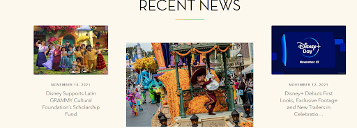 15 famosos sitios web de Wordpress que están en la cima de su juego 13 La compañía Walt Disney