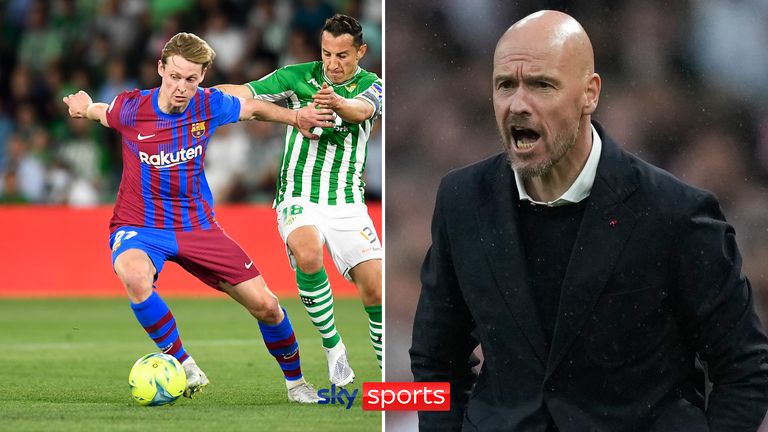 Manchester United: contacto con Christian Eriksen hecho mientras Erik ten Hag traza la reconstrucción de Old Trafford | Noticias de futbol 3 Frenkie de Jong, Erik ten Hag