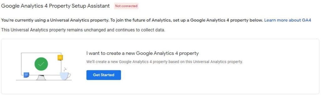 Guía de migración de Google Analytics 4 y razones para hacerlo 3 Propiedad de Universal Analytics