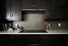 gray kitchen tiles