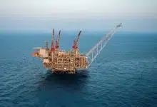 Leviathan natural gas rig off the coast of Haifa, Israel