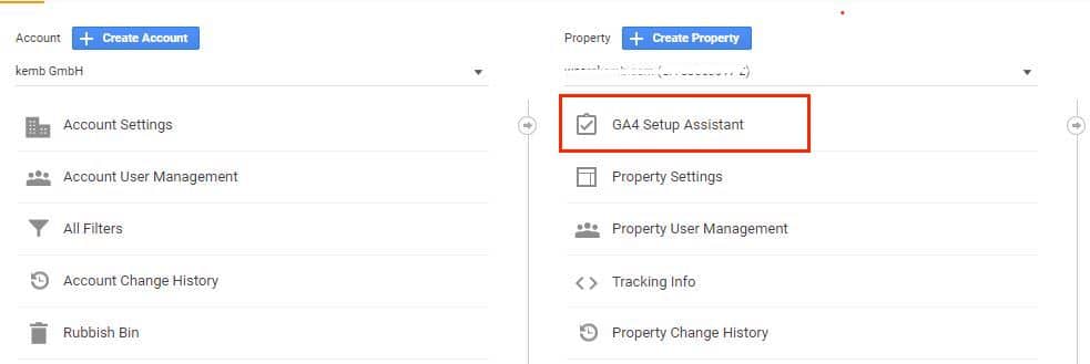 Guía de migración de Google Analytics 4 y razones para hacerlo 2 Configurar una propiedad de Google Analytics 4