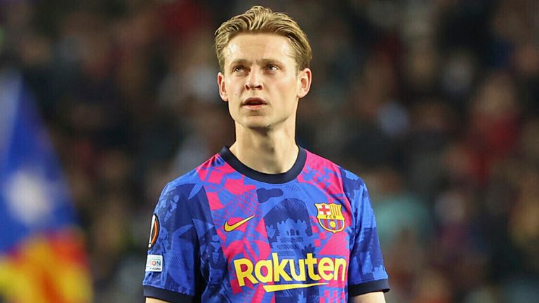 Manchester United 2 - 2 villas 7 frankie de jong