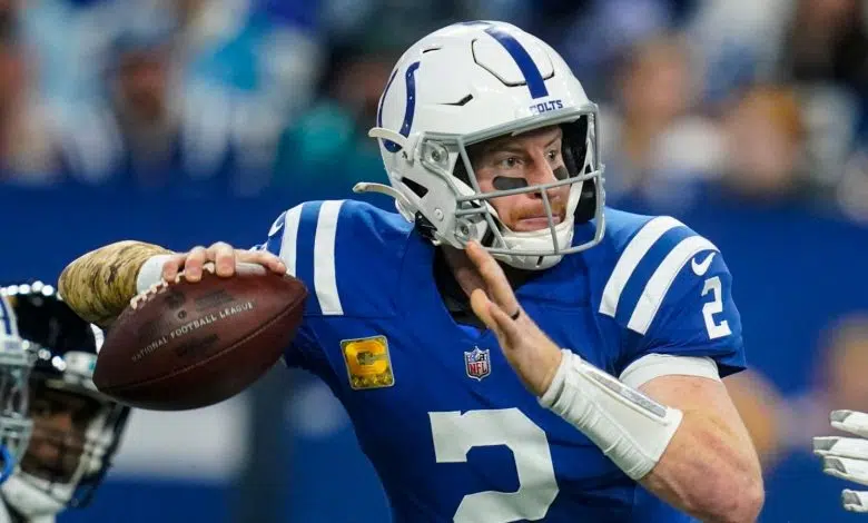 Carson Wentz: los Indianapolis Colts cambian al mariscal de campo a los Washington Commanders, poniéndolos en disputa por Jimmy Garoppolo Noticias de la NFL 1 Carson Wentz: los Indianapolis Colts cambian al mariscal de campo a los Washington Commanders, poniéndolos en disputa por Jimmy Garoppolo Noticias de la NFL