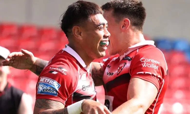 Salford 32-6 Catalan Dragons: Kensio anotó un hat-trick para continuar con las esperanzas de play-off de la Premier League de los Red Devils | DayDayNews Noticias de la Unión de Rugby 1 Salford 32-6 Catalan Dragons: Kensio anotó un hat-trick para continuar con las esperanzas de play-off de la Premier League de los Red Devils | DayDayNews Noticias de la Unión de Rugby