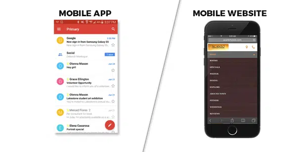 Aplicación móvil o sitio web móvil: ¿en qué es mejor invertir? 1 Mobile App or Mobile site – Which one is better for Investment?