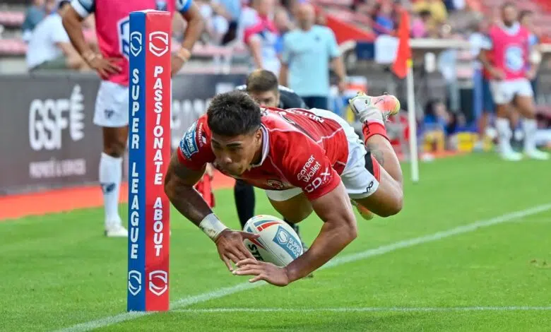 Premier League: Kencio y Joe Burgess hacen que los Diablos Rojos de Salford suban en los Juegos Olímpicos de Toulouse | Noticias de la Unión de Rugby 1 Premier League: Kencio y Joe Burgess hacen que los Diablos Rojos de Salford suban en los Juegos Olímpicos de Toulouse | Noticias de la Unión de Rugby