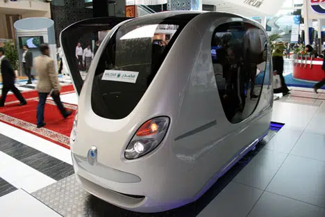 Abu Dhabi es un campo de pruebas para el futuro Podcar People-Mover 1 masdar-prt-car-photo