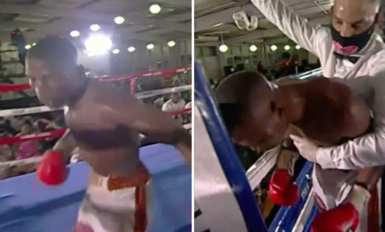 Boxeador desorientado cae en coma tras horrible escena 1 Boxeador desorientado cae en coma tras horrible escena