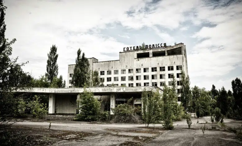 Corte de energía en la planta de energía nuclear de Chernobyl 1 Corte de energía en la planta de energía nuclear de Chernobyl