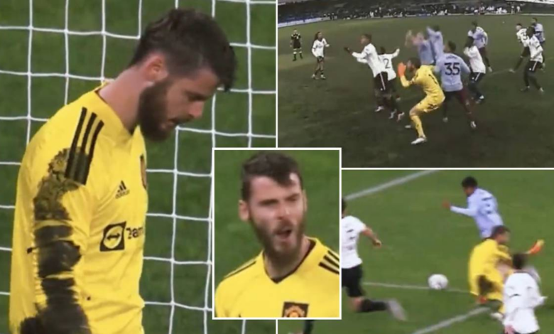 El brutal recopilatorio de Van sobre la mala actuación del portero del Manchester United ante el Aston Villa 1 El brutal recopilatorio de Van sobre la mala actuación del portero del Manchester United ante el Aston Villa