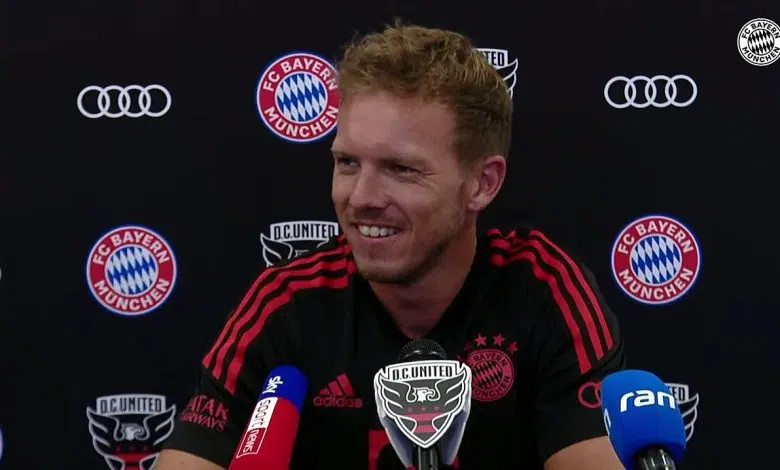 El entrenador del Bayern de Múnich, Julian Nagelsmann, dispara en Barcelona 1 El entrenador del Bayern de Múnich, Julian Nagelsmann, dispara en Barcelona