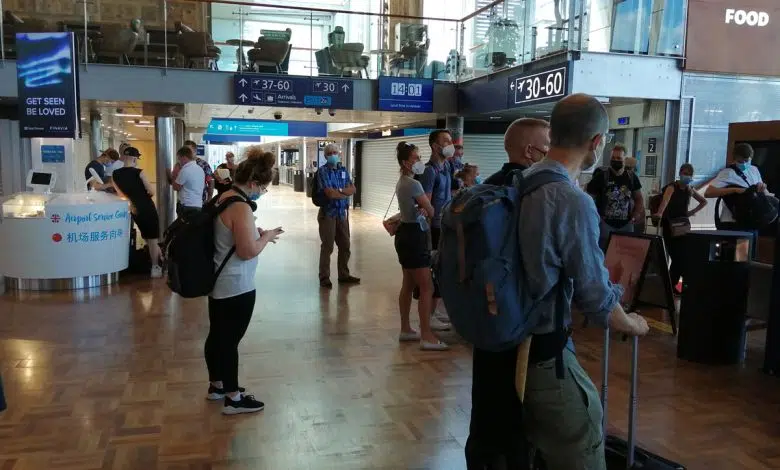 El número de pasajeros en los aeropuertos finlandeses aún está lejos de los niveles previos a la pandemia