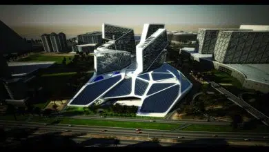 El pueblo vertical de Dubai tiene una falda fotovoltaica 9 design, architecture, gulf, solar power, solar energy, clean tech, green building, dubai, vertical village, graft architects