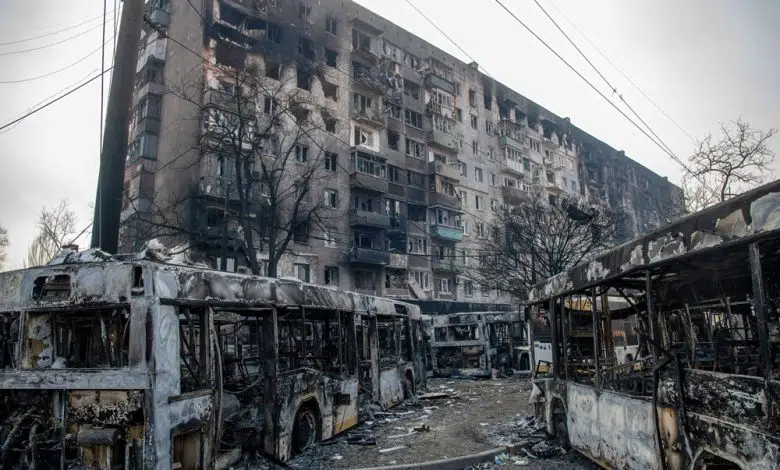 "El puerto de Mariupol bajo control ruso" 1 "El puerto de Mariupol bajo control ruso"