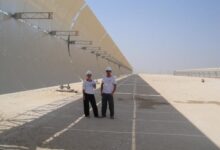 solar field for hybrid solar thermal plant in Kuraymat, Egypt