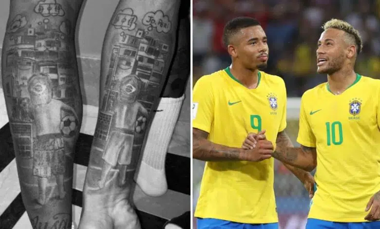 La historia detrás de los tatuajes de Neymar y Gabriel Jesus 1 La historia detrás de los tatuajes de Neymar y Gabriel Jesus