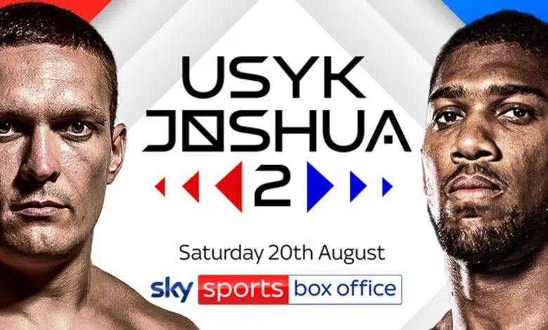 La revancha épica de peso pesado de Anthony Joshua vs Oleksandr Usyk se transmitirá en vivo en la taquilla de Sky Sports | DayDayNews Noticias del boxeo 1 La revancha épica de peso pesado de Anthony Joshua vs Oleksandr Usyk se transmitirá en vivo en la taquilla de Sky Sports | DayDayNews Noticias del boxeo