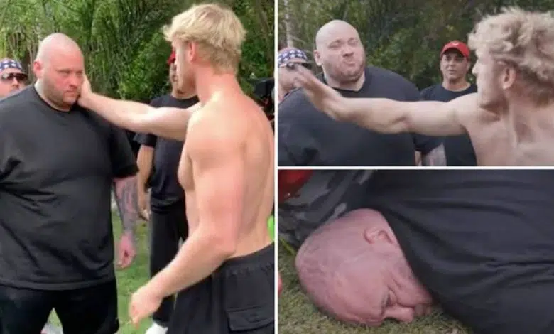 Logan Paul derriba al campeón de las 350 libras con repugnante bofetada 1 Logan Paul derriba al campeón de las 350 libras con repugnante bofetada