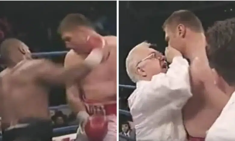 Mike Tyson golpea el tiempo de su oponente, tiene una dura salida entre asaltos y se aleja 1 Mike Tyson golpea el tiempo de su oponente, tiene una dura salida entre asaltos y se aleja