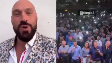 Tyson Fury lidera a la multitud cantando Jake Paul is AP ***y 10 Tyson Fury lidera a la multitud cantando Jake Paul is AP ***y
