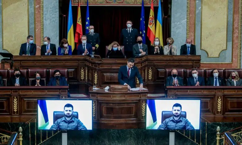 Zelensky recuerda el bombardeo nazi de Guernica en su discurso en el parlamento español 1 Zelensky recuerda el bombardeo nazi de Guernica en su discurso en el parlamento español