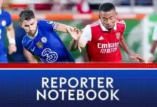 Arsenal chelsea reporter's notebook