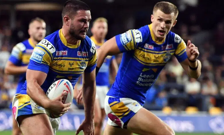 Premier League: Leeds Rhinos Leeds evitan que Warrington Wolves suba al quinto lugar en la tabla Noticias de la Unión de Rugby 1 Premier League: Leeds Rhinos Leeds evitan que Warrington Wolves suba al quinto lugar en la tabla Noticias de la Unión de Rugby