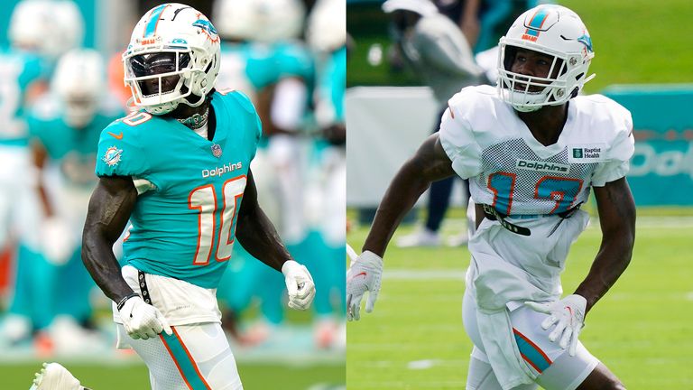 New England Patriots @Miami Dolphins: Tyreek Hill, Tua Tagovailoa, Mac Jones abren la temporada para ver Noticias de la NFL 3 Mire al ex-Kansas City Chiefs Tyrek Hill y su nuevo compañero de equipo de los Miami Dolphins, Jaylen Waddell