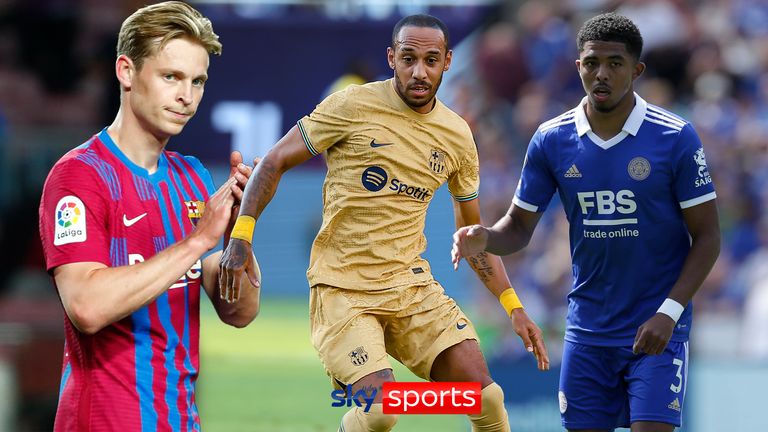 Jules Kounde no se registró para el primer partido de la Liga de Barcelona contra el Rayo Vallecano | Noticias de futbol 2 Pierre-Emerick Aubameyang, Wesley Fofana, Frankie de Jong