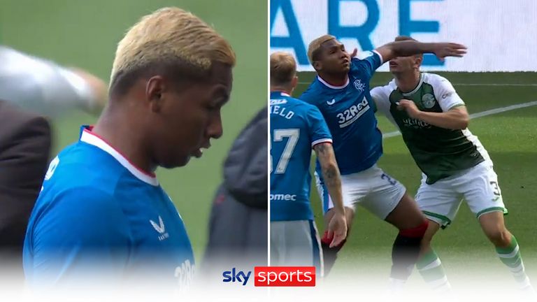 Hibernian 2 - 2 Rangers 7 Morelos expulsado por Rangers