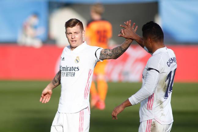 Luka Modric y Toni Kroos escribieron una carta de despedida a Casemiro, y es una lectura conmovedora. 2 Crédito de la imagen: Alamy