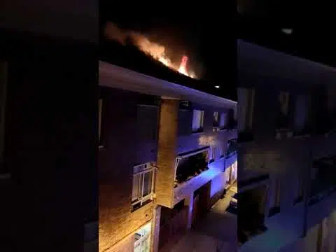 60 evacuados de viviendas por incendio en Galápaga 1 60 evacuados de viviendas por incendio en Galápaga