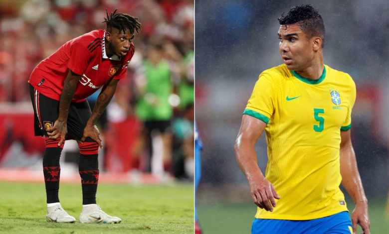 Casemiro y Fred, quien pronto será su compañero en el Manchester United, tienen un sólido historial en Brasil 1 Casemiro y Fred, quien pronto será su compañero en el Manchester United, tienen un sólido historial en Brasil