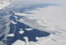 El derretimiento de los glaciares antárticos forma puntos calientes de hierro