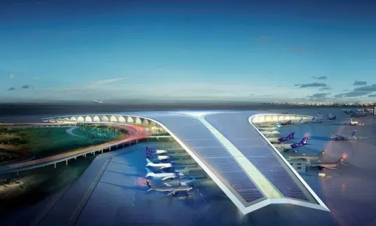 Foster + Partners busca LEED Gold para el nuevo aeropuerto solar en Kuwait 1 Foster + Partners, Kuwait, LEED, green building, eco-design, sustainable design, green design