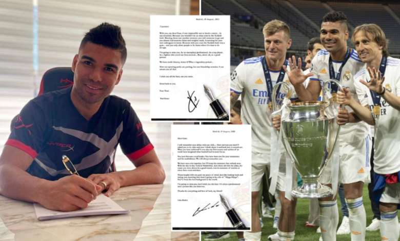 Luka Modric y Toni Kroos escribieron una carta de despedida a Casemiro, y es una lectura conmovedora. 1 Luka Modric y Toni Kroos escribieron una carta de despedida a Casemiro, y es una lectura conmovedora.