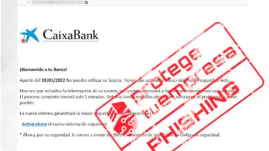 Mensajes fraudulentos haciéndose pasar por CaixaBank de España
