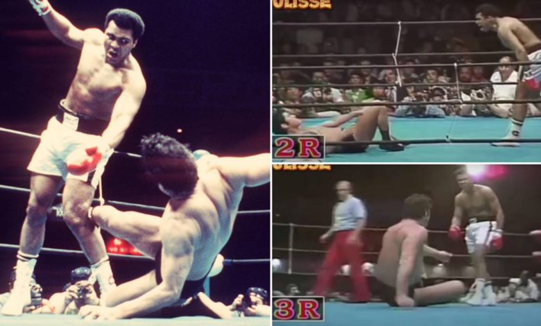 Muhammad Ali compitió en su primer combate de artes marciales mixtas en 1976, y la imagen era salvaje 1 Muhammad Ali compitió en su primer combate de artes marciales mixtas en 1976, y la imagen era salvaje