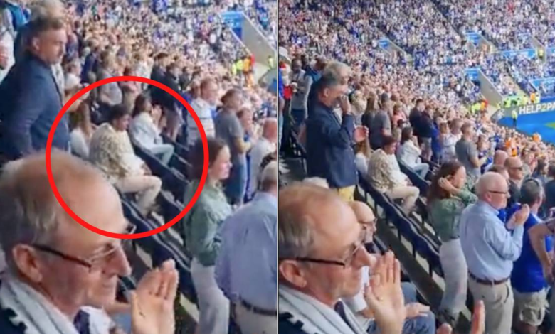 Wesley Fofana no celebra el gol de su compañero de equipo en el Leicester City, James Maddison, contra el Southampton 1 Wesley Fofana no celebra el gol de su compañero de equipo en el Leicester City, James Maddison, contra el Southampton