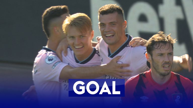 Boca B 0 - 3 Arsenal 3 Odegaard marca el segundo gol del Arsenal ante el Bournemouth