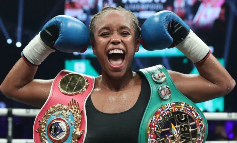 Natasha Jonas derrota a Patricia Berghult para unificar el campeonato mundial de peso súper welter de la OMB y el CMB 1 Natasha Jonas derrota a Patricia Berghult para unificar el campeonato mundial de peso súper welter de la OMB y el CMB