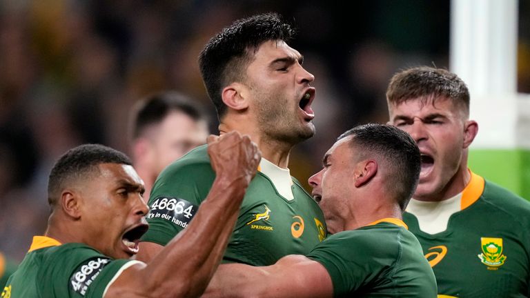 Australia 8 - 24 Sudáfrica 4 De Allende premió a su equipo por el trabajo temprano contra los wallabies