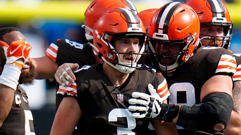Estadísticas de la semana 1 de la NFL: Cade York establece un récord de novato, los Atlanta Falcons vuelven a liderar en el último minuto, Jobrow vs. Butter Starr | Noticias de la NFL 6 El pateador de los Cleveland Browns, Cade York, logra un récord de novato de 58 yardas para ganar el juego contra los Carolina Panthers