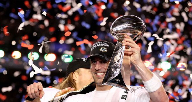 Aaron Rodgers: el mariscal de campo de los Green Bay Packers dice que su única victoria en el Super Bowl fue 'hace mucho tiempo' | Noticias de la NFL 3 Aaron Rodgers celebra su único título de Super Bowl en 2011, cuando tenía 27 años