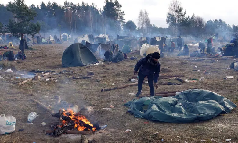 Campamentos de tiendas de campaña para inmigrantes en la frontera entre Bielorrusia y Polonia despejados 1 Campamentos de tiendas de campaña para inmigrantes en la frontera entre Bielorrusia y Polonia despejados