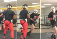 Hasim Rahman Jr publica un nuevo video de Jake Paul huyendo de él durante una sesión de entrenamiento