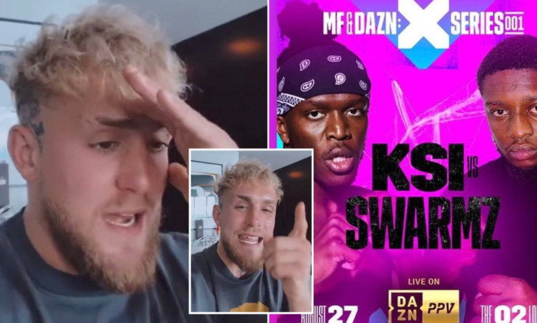 Jake Paul critica a KSI por 'pelea fácil' con Swarmz en lugar de asumir su desafío 1 Jake Paul critica a KSI por 'pelea fácil' con Swarmz en lugar de asumir su desafío