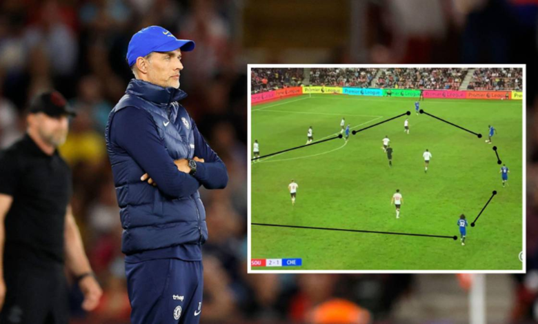 Los fanáticos ven la formación 'octogonal' del Chelsea en la victoria por 2-1 sobre Southampton 1 Los fanáticos ven la formación 'octogonal' del Chelsea en la victoria por 2-1 sobre Southampton